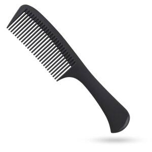 전문가용 손잡이가 있는 대형 디탱글링 빗 - 탄소 섬유, 절단, 미용, 스타일링, 둥근 이빨, 이발사, 남녀용 여행용 헤어