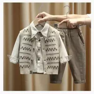 남자 아기 결혼식 하객룩 상하 세트 행사복 돌잔치 외출복 남아용 3종