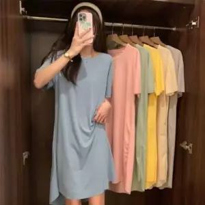 이쁘다요 냉감 원피스 파자마 임부복 스판 이지웨어 홈웨어 잠옷 WFLMEO4