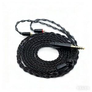 [포르르] 8코어 MMCX 밸런스드 4.4mm 은도금 구리 이어폰 케이블, 슈어 SE315 425 535 UE900 이어폰용 업그레이드 케이블