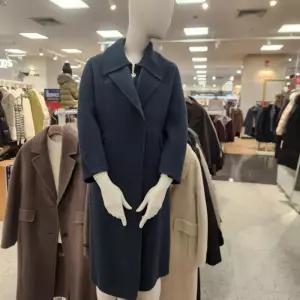 올리비아로렌 HC05 니트카라 탈착 순모100핸드메이드코트  VOCEA4WA411