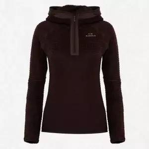 [아이더] 여성 HERITAGE 폴라텍 알파 후드 티셔츠 (RED BROWN) DWU25244_8E 2541965