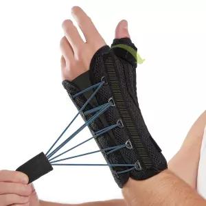 컴포트밴드 퀵 스트랩 손목 및 엄지 스피카 스플린트 - 드 케르뱅의 건염 관절염 골절을 위한 조절 가능한