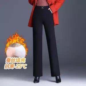 솔저스여성 패딩 바지형 아우터 하이웨스트 오리털 통바지 겨울 실크 면바지 OPH4