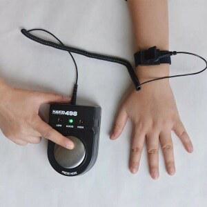 무선 전자 금속 정전기방지팔찌 감지기 팔찌 스트랩 테스터 조정 정전기 P82F