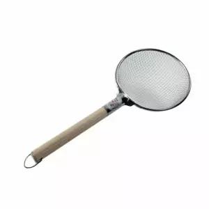 스테인리스 원목 손잡이 물고기 뜰채 낚시 그물망