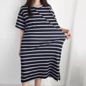 여름 시원한 스트라이프 휴양지 루즈핏 휴양지룩 WFLMUQX