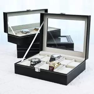 GDM 고급 가죽 시계 보관함 4구 6구 12구