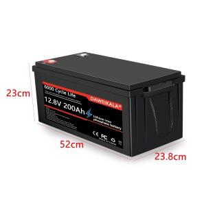 두리팔 가정용 백업 전력 축적을  내장형 BMS 리튬 인산철 셀이 된 12V 200Ah LiFePO4 배터리