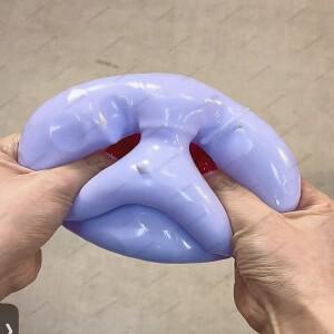 몽테조이 점보 치즈 큐브 스트레스 볼 큰 모양 스퀴즈 비반발 피젯 토이 ASMR 감각적 해소 크리스마스 선물