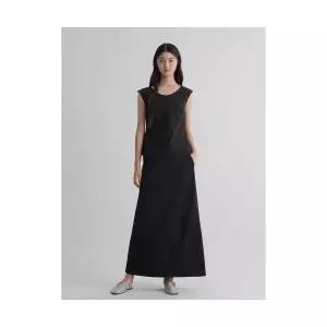 에잇세컨즈 8SECONDS 텍스처 롱 스커트 블랙 325827LY35 213293