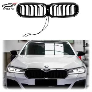 키드니 그릴 LED 라이트 레이싱 발광  디자인 2021 2023 BMW 호환 5 시리즈 G30 G38 G31 페이스리프트 LCI
