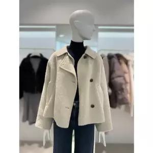 [갤러리아] [25겨울] 라마 블렌디드 숏 코트 (Z254MSG501)