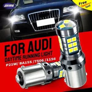 호환  아우디 A6 S6 RS6 C6 4F TT 8J3 8J9 쿠페 로드스터용 LED DRL 주간 주행등 오류 없음 P21W 2 개