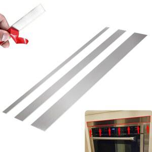롄징둥 3팩 스테인리스강 갭 필러, 오븐, 전자레인지, 레인지, 쿡탑 커버용 30인치 1인치 /2인치 /3인치 20Ga 자가 접착 금속 트림 스트립