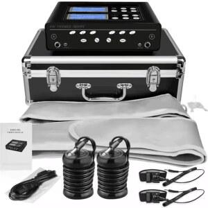 듀얼 이온 풋 배스 디톡스 머신, 클렌징 스파 세트, 2개의 어레이, 히팅 허리 벨트, 사용자를 위한 손목 밴드 2개 | 5가지 모드