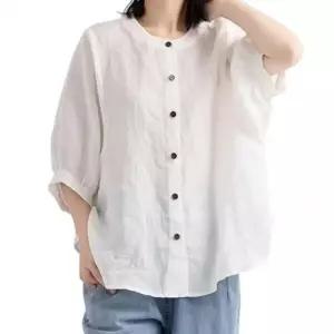 [라일리여성의류] Rly 레이디스 S/S 와이셔츠 퍼프디테일 쓰리쿼터 슬