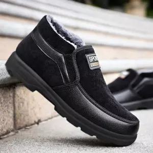 캐주얼 남자 방한화 털안감 겨울 외출 신발 털신