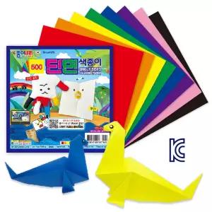 500 단면색종이 8색 8매 30세트240장 1515cm 대용량 KC인증