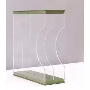 철제 LP판 보관함 음반 바이닐 레코드판 진열장 올리브그린 2칸