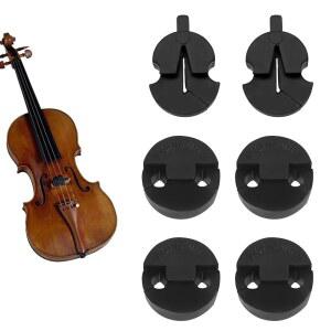 6 PCS 고무 바이올린 비올라 모든 스타일 라운드 바이올린을 (블랙) 투르테 연습 작은 음소거 울트라 위한 음소거,