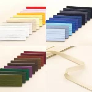 소잉데일리_40수 면 바이어스 테이프 10mm 30종 단색 의류 소품 가방 홈패션