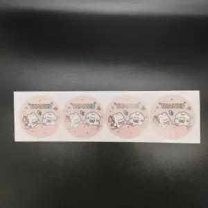 4cm 배달 서비스 스티커 편지 감사 캐릭터스티커 원형