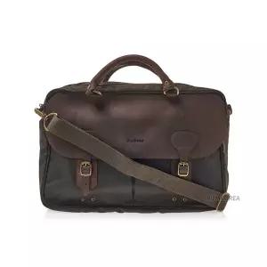 [바버] FW25 남성 왁스레더 브리프케이스 UBA0004 OL71