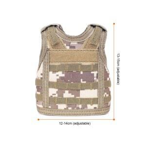 밀리터리 전술 조끼 몰리 군용 커버 크리스마스 세트 맥주 병 조절 가능한 어깨 스트랩 개인 서바이벌 미니