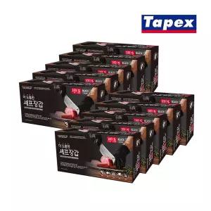 [유니랩]더 도톰한 니트릴 셰프장갑 100매(블랙) 소 X 10개