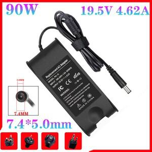 AC 노트북 충전기 Dell E4300 E5410 E6320 3521 piron n5110 전원 어댑터용 19.5V 4.62A 90W 7.4x5.0mm