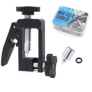 2 in 1 자전거 유압 브레이크 호스 라인 커터 및 피팅 인서트 공구 오일 니들 드라이버 설치
