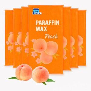 TP 플라스틱 파라핀 왁스 리필, 목욕용 피치 향 비드 블록 6팩, 손과 발용 스파 머신 건조한 피부에 수분을 공급하고 근육 피로를 합니다