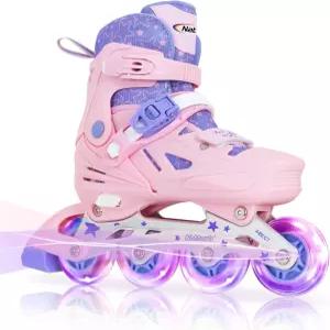 여자와 남자를 위한 나토크 인라인 스케이트 가벼운 바퀴가 달린 4가지 크기 조절 가능한 와 성인 청소년을