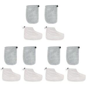 비버티 6켤레 장갑 발 파라핀 랩 왁스 미트 핸드 액세서리 스파 손 사용 부츠