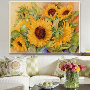 해바라기 DIY 큐브 다이아몬드 자수 십자수 유화 세트