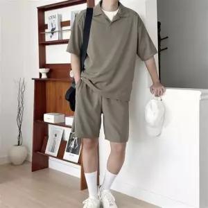 남자반팔세트 남성 양쪽포켓 시원한 셋업 꾸안꾸 가볍고 깔끔한 카라넥 세트 반팔 반바지