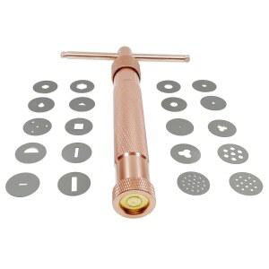 20개의 디스크가 있는 TERMATH 퐁당 압출기, 슈가 페이스트 점토 케이크 장식 도구 세트