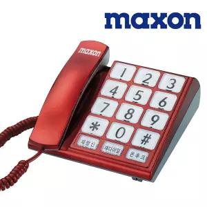 맥슨전자 유선전화기 MS-109 빅버튼 효도 어르신 가정용 전화
