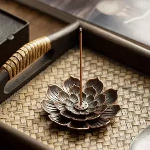 연꽃 SXI459U7 철제 인센스스틱 명상 향피우기 향받침