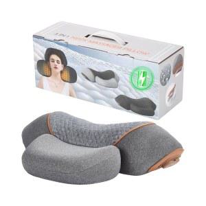 TUFPUZRLCT 3-in-1 충전식 목 마사지 베개, 온열 및 접지력 - 남성용 심부 조직 , 어깨 혹 교정기, 가족 친구를 위한 선물