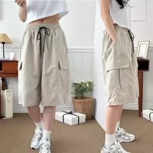 [라일리여성의류] Rly 스타일 소프트 허리 고무줄 우먼카고 스타일링 세