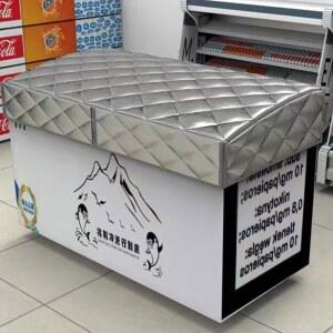 블루 단열 50X50CM 100X70 아이스크림냉동고커버 차단 업소용 보냉 냉동고 두꺼움