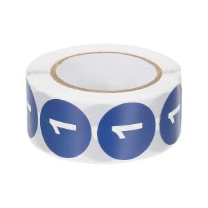 500개/롤 1인치 숫자 스티커 접착 라벨 원형 점 1-31 가정 정리 창고 사무실 관리