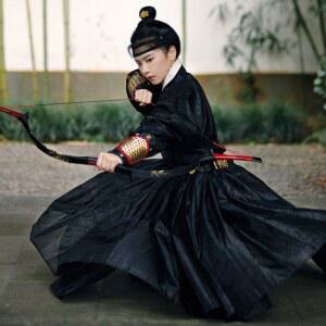 여자 호위무사옷 겉옷만 졸업사진 사극 코스프레 의상 흰빛 무협 무대 개량한복 지퍼