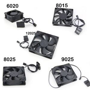6020 80mm 120mm 8025 12025 DC 12V 3핀 대형 4핀 브러시리스 쿨링 팬 PC 6cm 8cm 컴퓨터 GPU CPU 쿨러 라