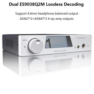 Audiophile 오디오 디코더 QCC5125 Bluetooth 5.1 듀얼 ES9038Q2M DAC DSD512 HIFI 디지털-아날로그 변환기
