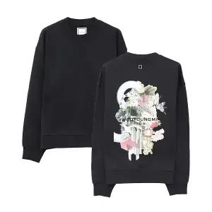 우영미 시티 그래픽 남성 맨투맨 W253TS25723B