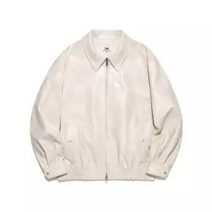 매장정품 LEE 신세틱 레더 블루종 아이보리 LE2401JK10IV 347933