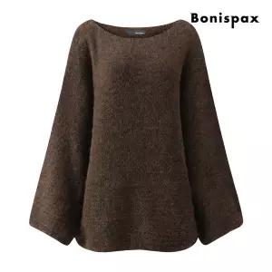 [롯데백화점]보니스팍스 와이드 벨 슬리브 보트넥 니트 XPCKP016M0